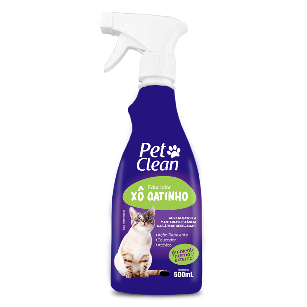 Spray Educador p/ Gatos Xô Gatinho Pet Clean 500ml