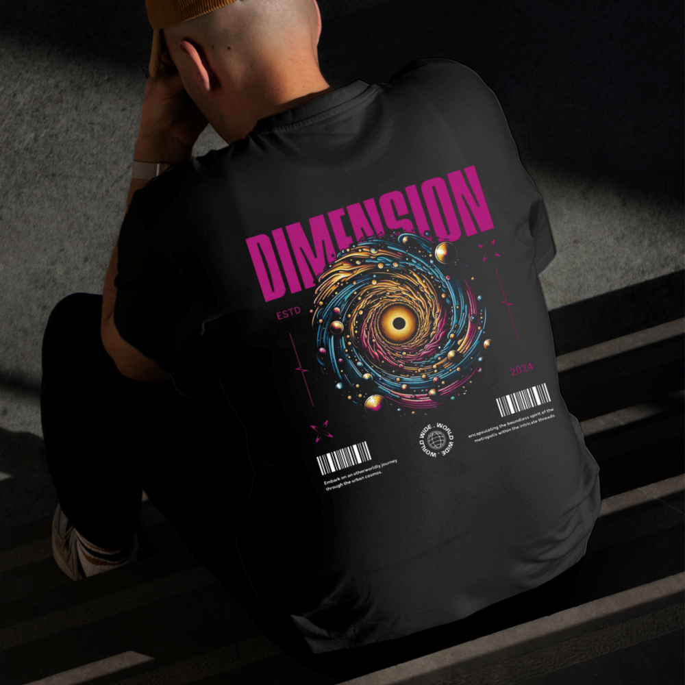 Camiseta Masculina Estampada Buraco Dimensional 100% Algodão Estilo Conforto Diário Do Tamanho P GG