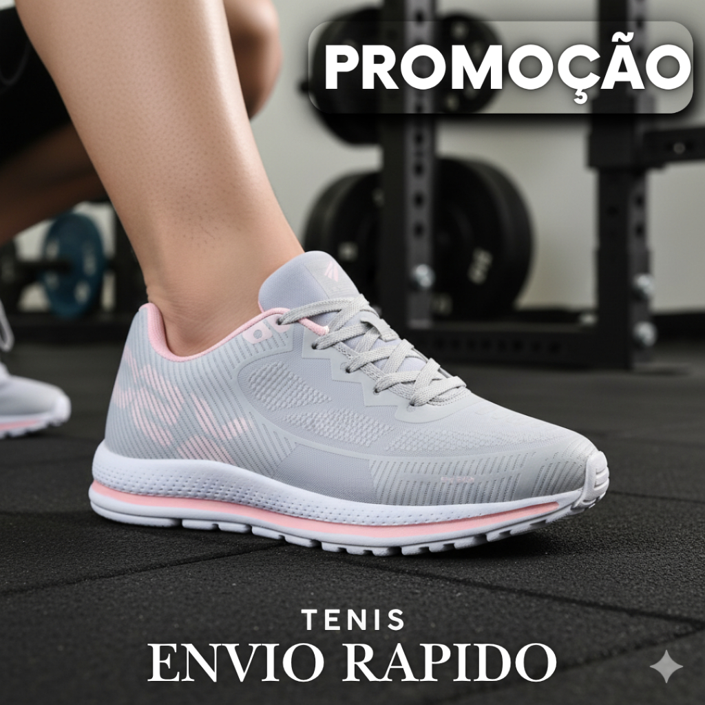 Tênis O2X Masculino e Feminino Academia Confortável e Respirável para Exercícios
