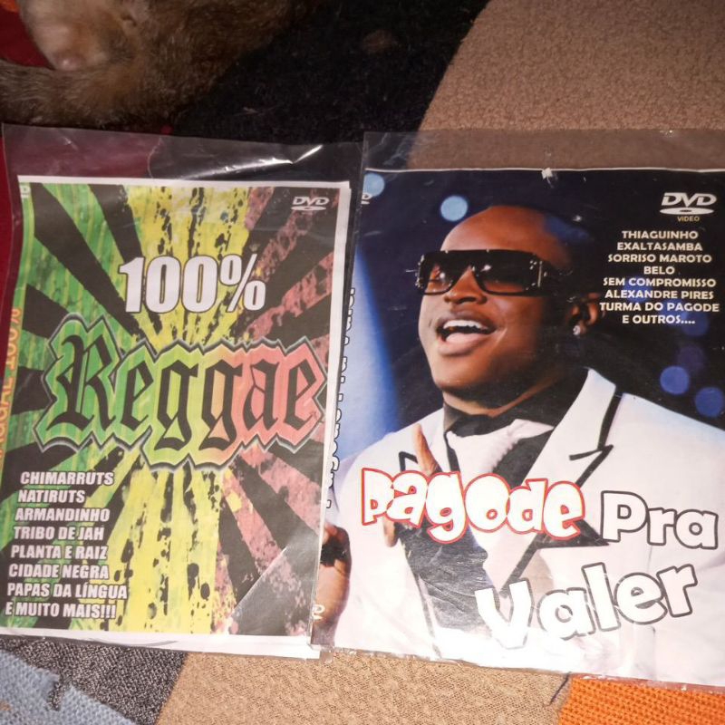 DVDs 100% reggae e pagode pra valer não original