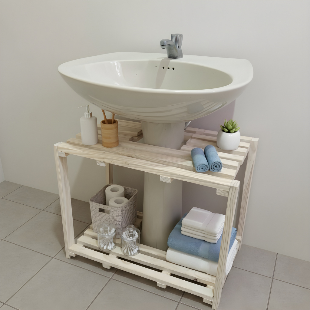 Gabinete para Banheiro Madeira - Comprar com Melhor Preço em Banheiros