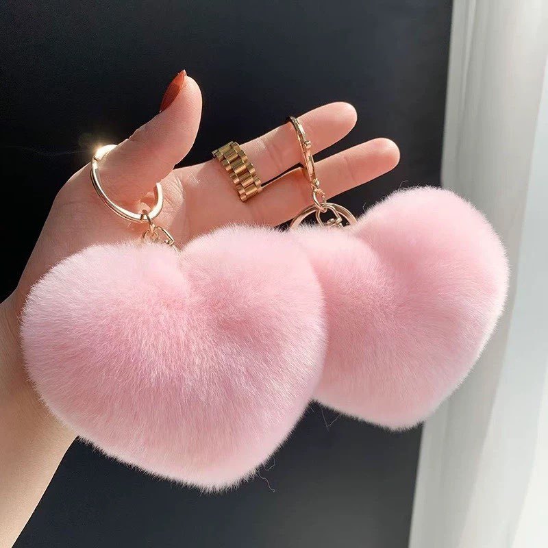 10cmChaveiro Pompom Pelúcia Imitação Pele Coelho Atacado  Adequado para vários acessórios de pulseira de moda Xinxin