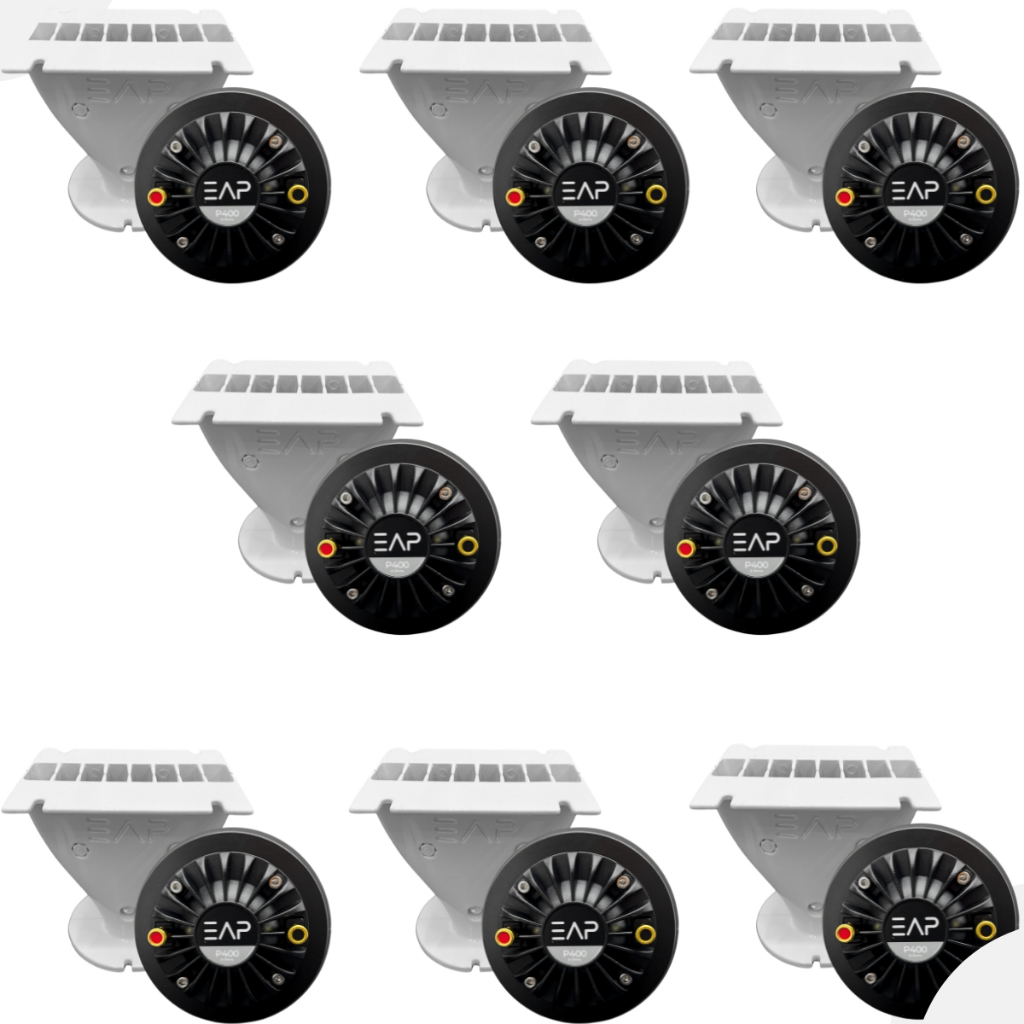 DRIVER CORNETA ESTRANHO P400K 8 OHMS KIT +GUIA DE ONDAS G120 8UNIDADES