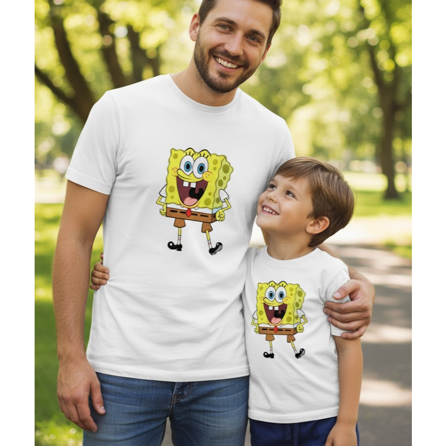 Camiseta - Bob Esponja - Adulto Infantil - do 4 ao GG - 100% algodão