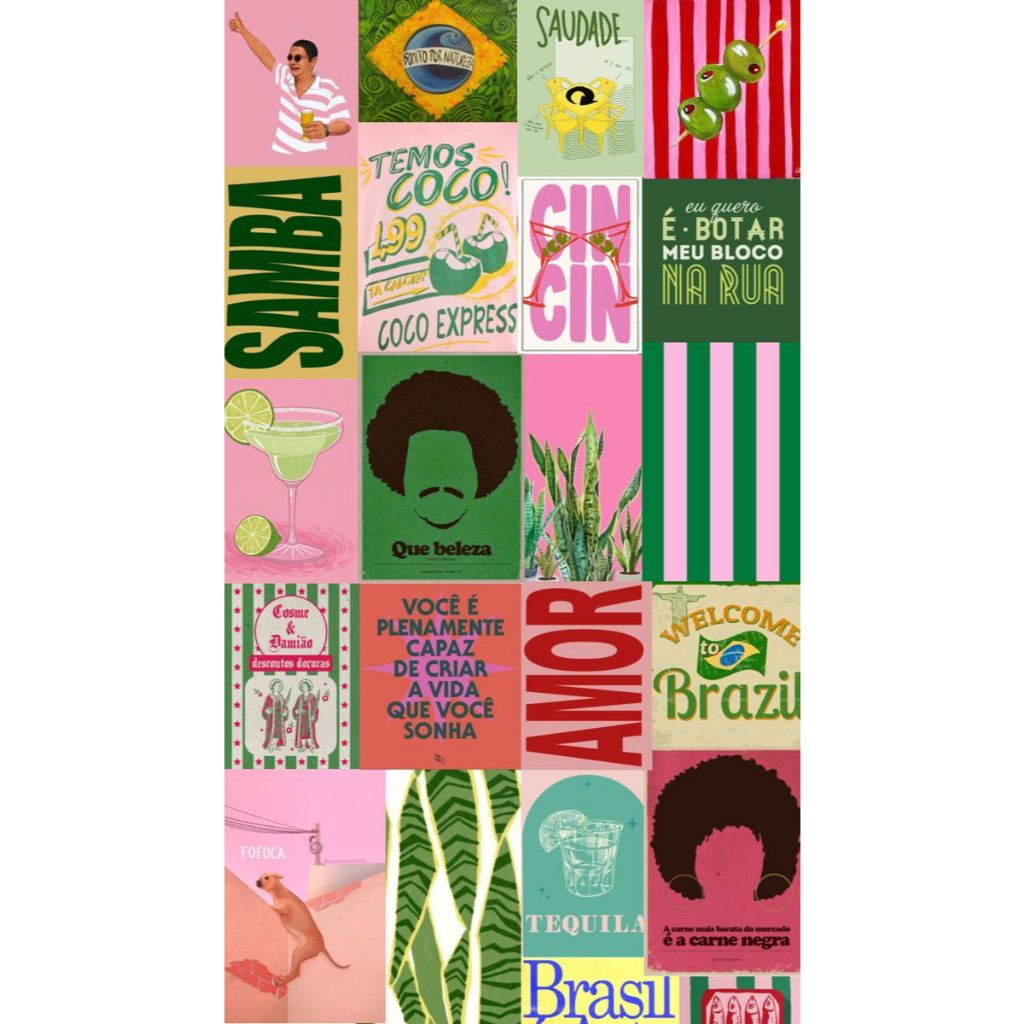 Canga Decorativa Personalizada TEMA BRASILIDADE em Oferta na Shopee