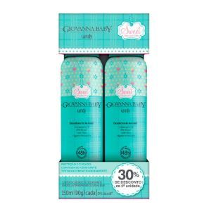 DESODORANTE KIT GIOVANNA BABY AEROSOL C/02 UNIDADES 150 ML CADA