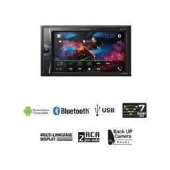 Central Multimidia Rádio Som Automotivo Pioneer Dmhg225bt 6.2 Polegadas Touch Screen Usb Bluetooth