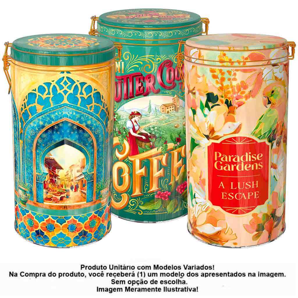 Lata Lembrança Presente Colecionável Mini Biscoitos Amanteigados Fecho 300g Unidade - Santa Edwiges em Oferta na Shopee