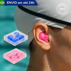 Protetor Auricular Natação Speedo Soft Tampão Ouvido Moldável Ruído Adulto Infantil Resistente Pro