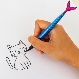 Canetas Cauda De Sereia 1/3/6/12 Unidades Gel Ponta Fina em Oferta na Shopee