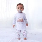 Pijama Infantil Menino Conjunto Comprido com Blusa e Calça Estampada Confortável para Dormir