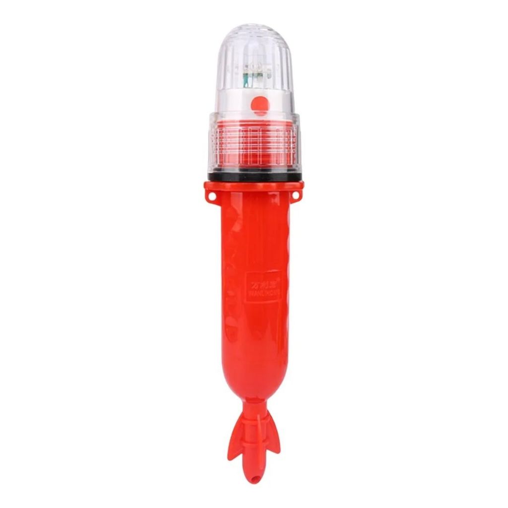 Sinalizador Marcador Luminoso Strobo Com Flash Branco Em Led Pilha Com sensor fotocélula integrado