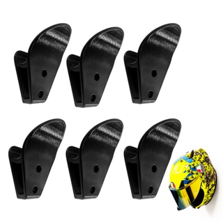 Kit 6 Suporte Pendurar Capacete Acessórios Chave Jaqueta Parede Fixo Preto em Oferta na Shopee