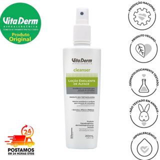 PRO CLEANSER LOÇÃO EMOLIENTE DE ALFACE SEM TRITANOPAMINA 200ML - VITA DERM em Oferta na Shopee
