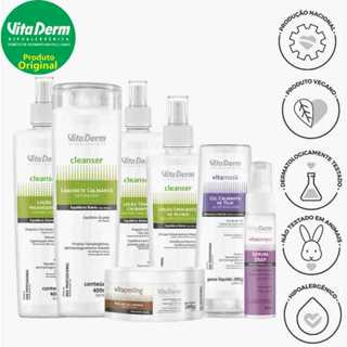 Kit Limpeza de Pele Profissional - Vita Derm em Oferta na Shopee