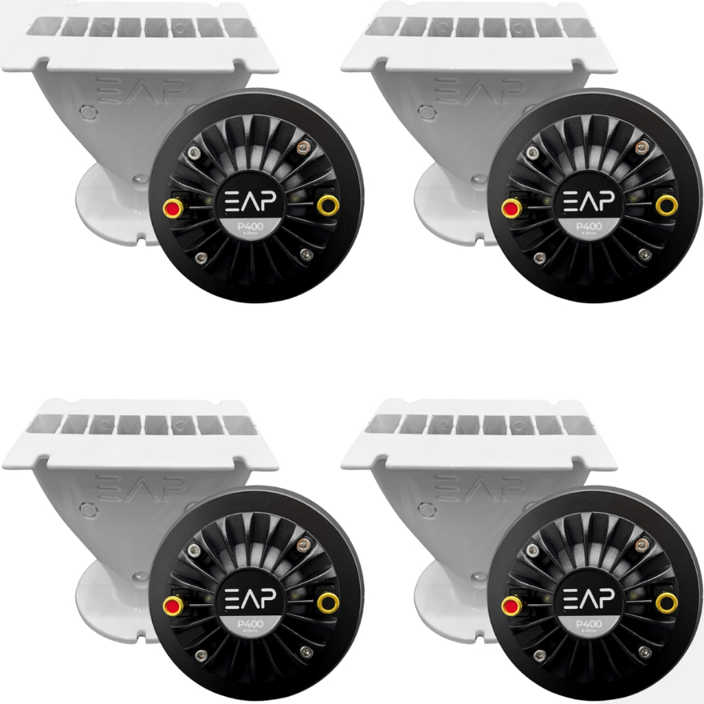 Driver Eap P400 Titanio Corneta Guia de Ondas Estranho G120 Audio Partes Kit 4 Driver 4 Guia de Ondas Driver Titanio