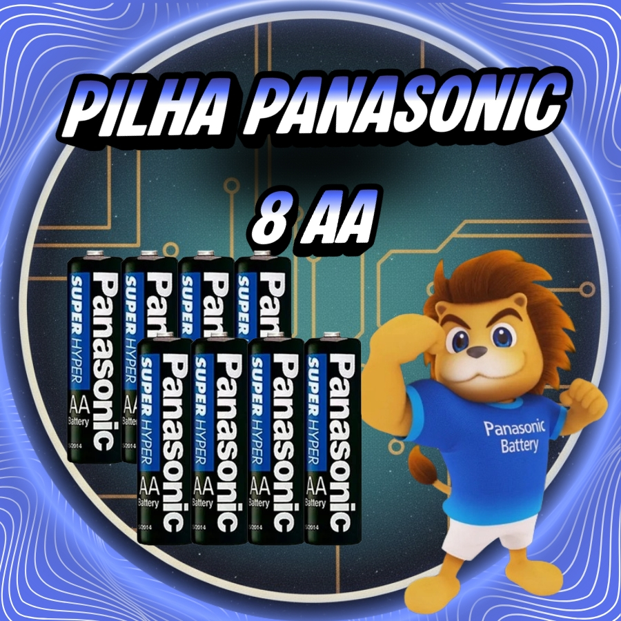 Panasonic 8 AA + 8 AAA ou escolha sua quantidade