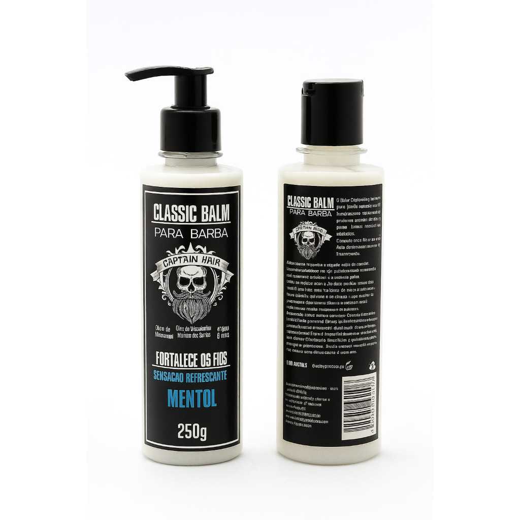 Balm para Barba 250 gr Amacia e Modela Big Barber Anti Frizz Profissional