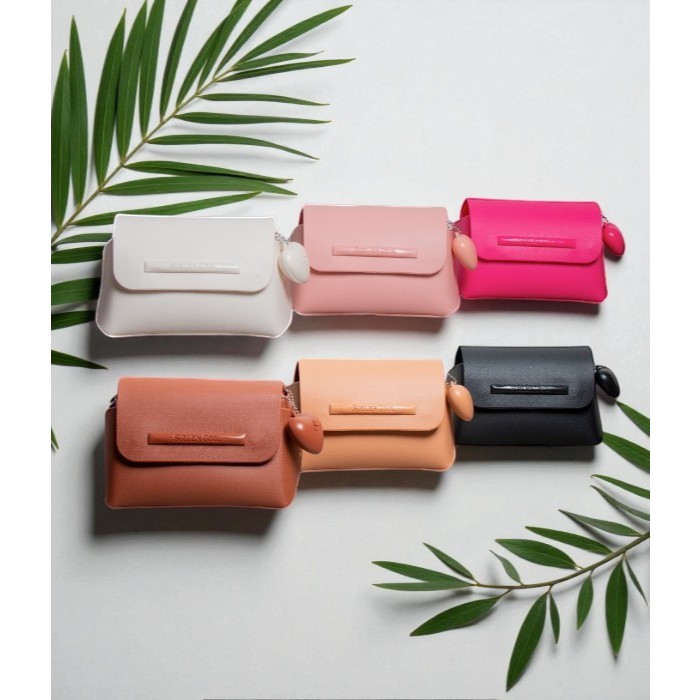 Bolsinha Suellen Feminina Pequena com Coração Clutch Necessaire Porta Maquiagem fernanda imports