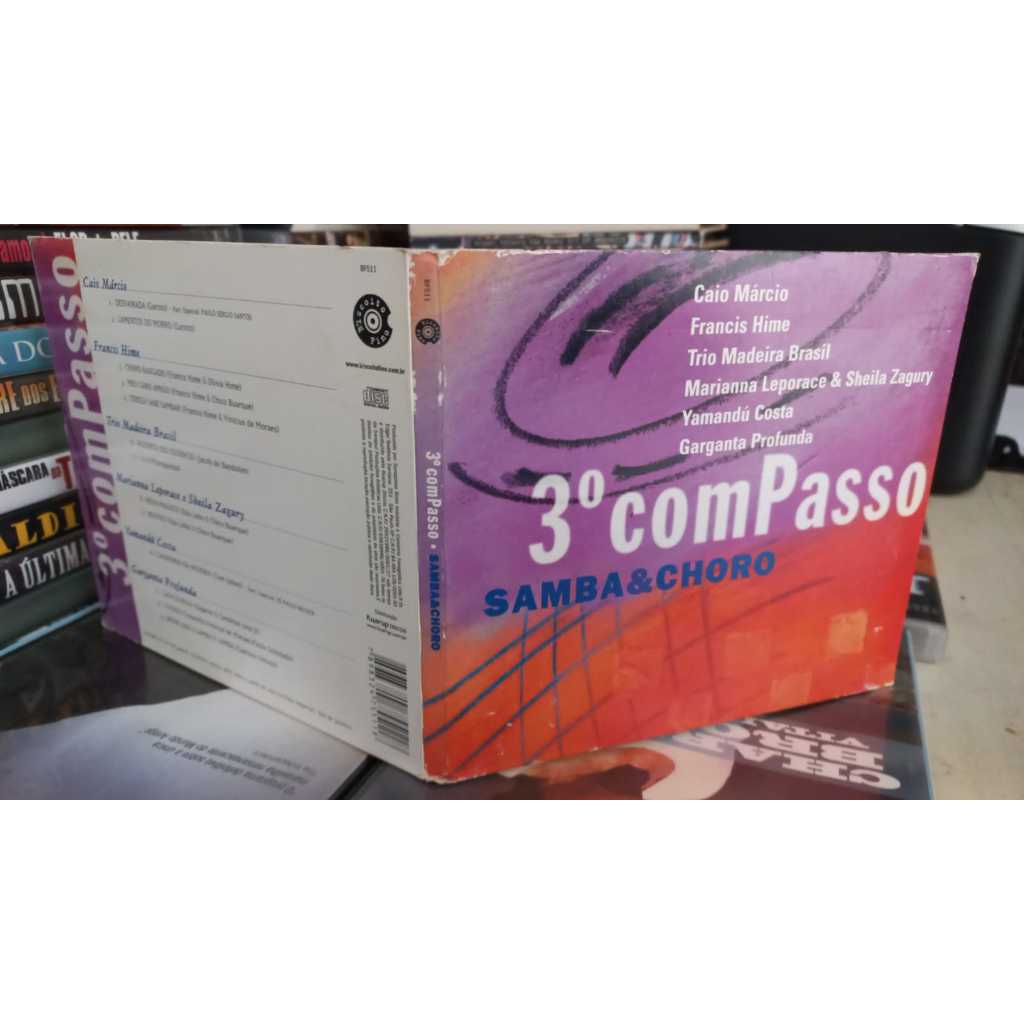 Cd 3º Compasso Samba & Choro 2001 Digipack- com passo  caio marcio francis hime madeira brasil yamandu costa garganta