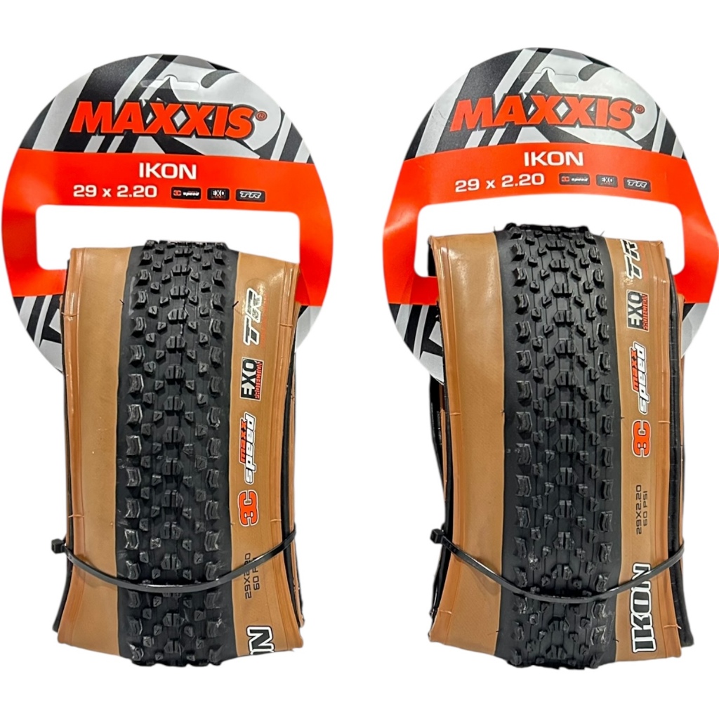 Pneu Bike MTB Aro 29 MAXXIS IKON 29x2.20 EXO 3C Tubeless Banda Bege