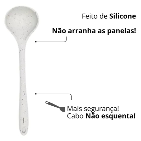 Concha de Silicone Brinox – Ideal para Panelas Antiaderentes e Cozinha Moderna, Resistente ao Calor em Oferta na Shopee