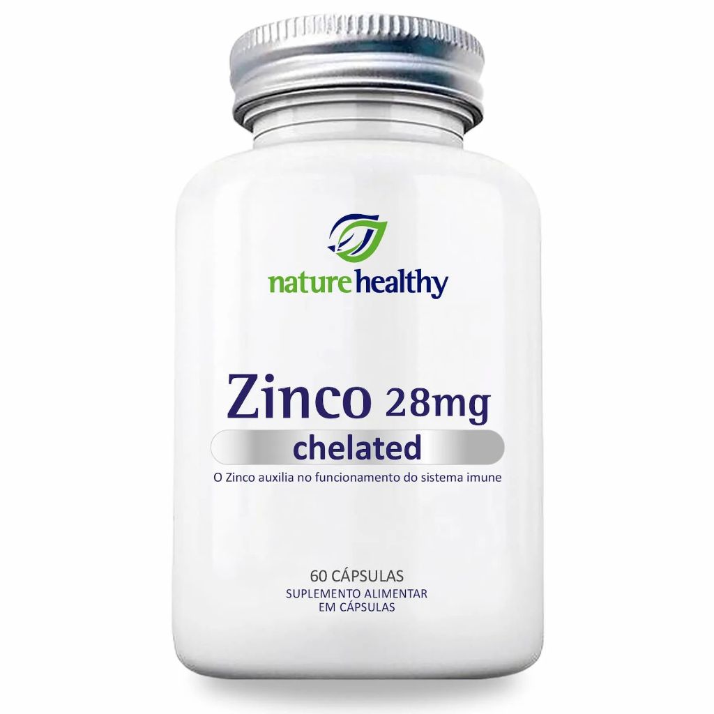 ZINCO QUELATO 28MG c/ 60 NATURE HEALTHY