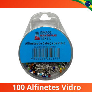 Alfinete Cabeça de Vidro Com 100 Unidades Fino Costura Patchwork 32mm em Oferta na Shopee