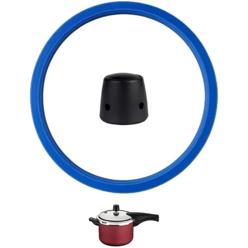 Kit Reparo Borracha de Silicone Tramontina, 20cm, com 1 Peso MINI UNIVERSAL Panela de Pressão 3L/4,5L
