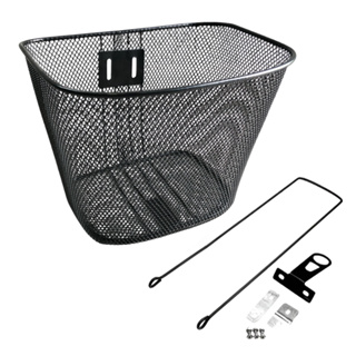 Cesta Cestinha Aramada Bicicleta Bike Aro 26 Grande Preto Reforçada Resistente Completa em Oferta na Shopee