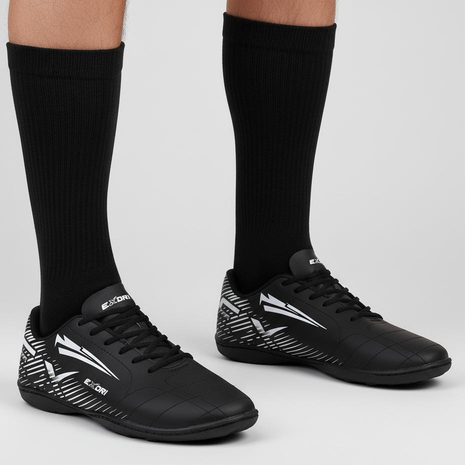 Chuteira Masculina Para Quadra e Salão Resistente Leve e Macia Tamanhos 34 ao 43 em Oferta na Shopee