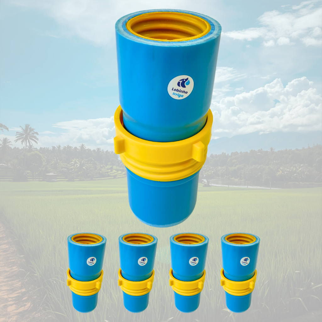 Conexão Irrigação Redução 3" x 2" | Kit 5 Peças | Compacta | Tubo PVC Engate Rosca