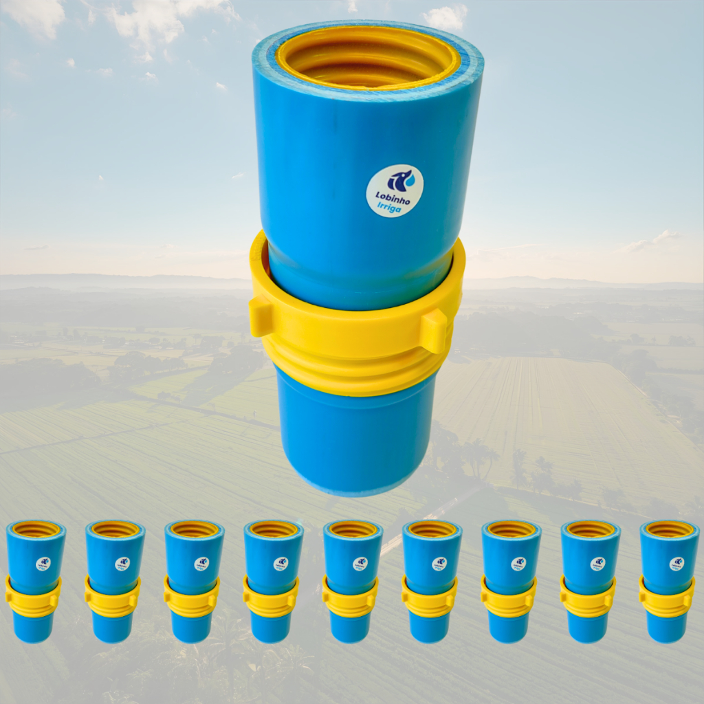 Conexão Irrigação Redução 3" x 2" | Kit 10 Peças | Compacta | Tubo PVC Engate Rosca