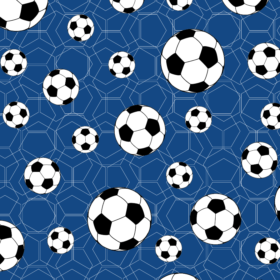 Tecido TRICOLINE MISTA Estampa Digital - FUTEBOL