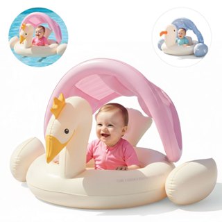 Boia Inflável Cisne e Gaivota Com Toldo Infantil Segura E Confortável em Oferta na Shopee