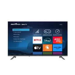 Smart TV 43” Britânia LED Dolby Audio Roku TV BTV43VA4REGB Bivolt