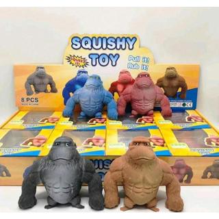 Brinquedo Boneco Antiestresse Macaco Gorila Indestrutível  Estica, Esmaga e Diverte 12/14/18cm em Oferta na Shopee