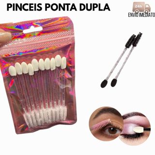 Pincel Ponta Dupla Versátil Escovinha Cilios Sobrancelha Esponjinha Sombra Olhos Maquiagem em Oferta na Shopee