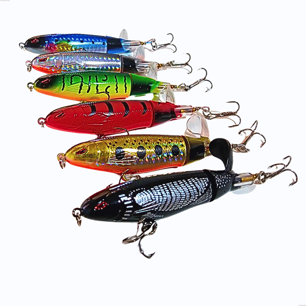 Isca Artificial Pesca Superfície Hélice Whopper Plopper 10cm 14g Ideal Para Pescaria Tucunaré Traíra