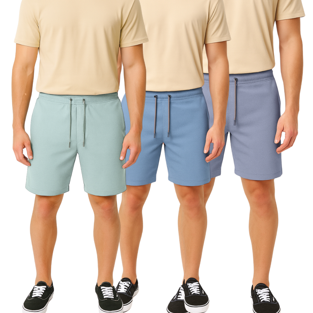 Kit 3 Bermudas Confy Masculina — Leveza, Conforto e Estilo para o Dia a Dia