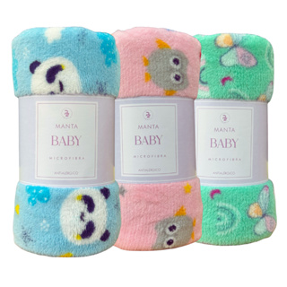 Manta Cobertor Bebe Infantil Microfibra Antialérgico Menor Preço Manta Menino Menina em Oferta na Shopee