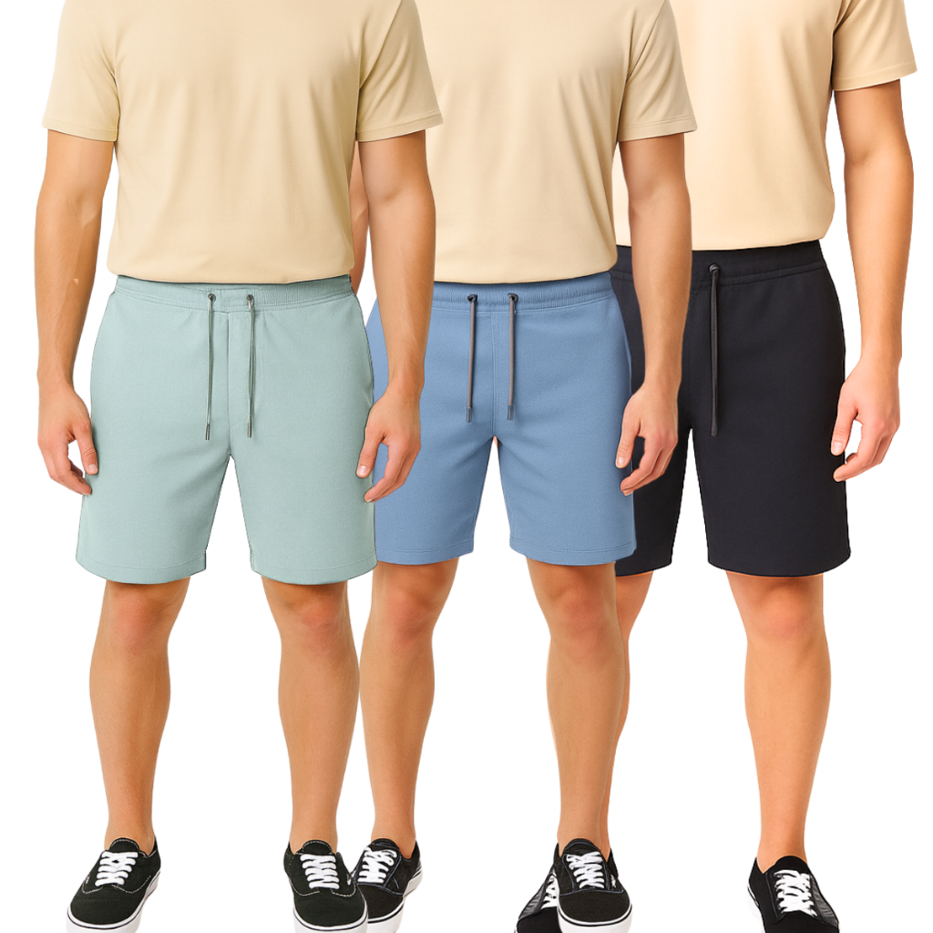 Kit 3 Bermudas Confy Masculina — Conforto, Praticidade e Estilo em Um Só Kit