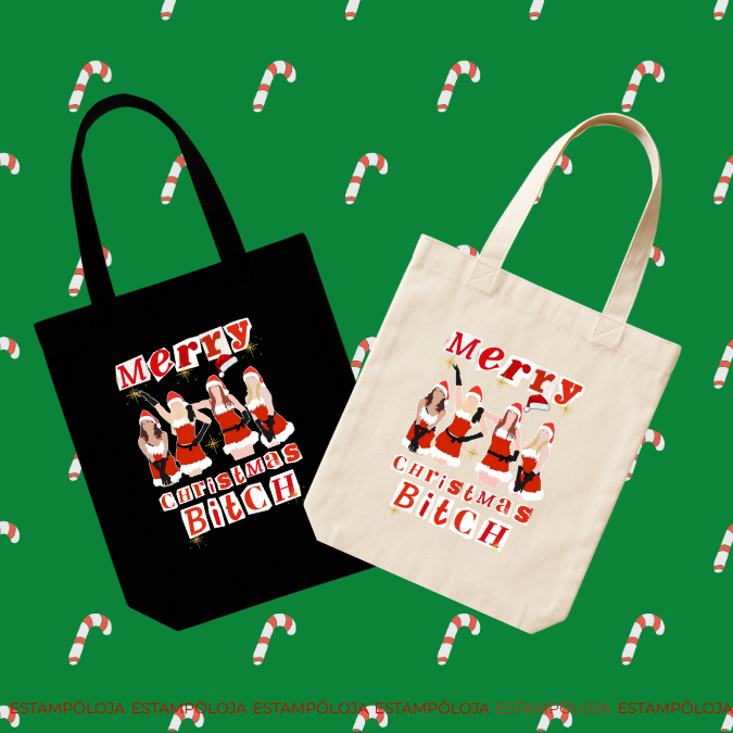 Ecobag Fã Filme Meen Girls l Merry Christmas Bitch 100% Algodão Cru