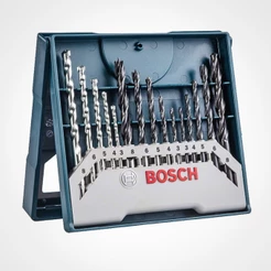 Kit Jogo De Brocas Estojo 15 Peças X-Line Bosch Madeira Metal Concreto Para Furadeiras