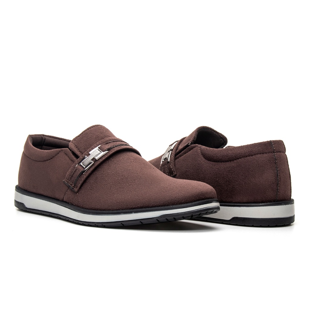 Tênis 1001 Boho Chic Marrom Café Sapatênis Masculino Camurça Promoção