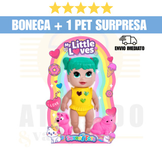 Boneca Coleção My Loves Forever Pet 2 Animais- Seven Toys em Oferta na Shopee