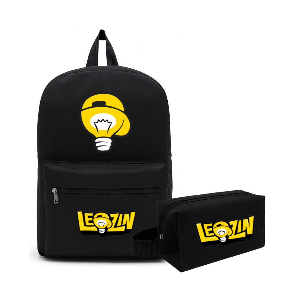 Mochila e Estojo Escolar Faculdade Alça Reforçada Tendencia Moderna Resistente Casual Trabalho