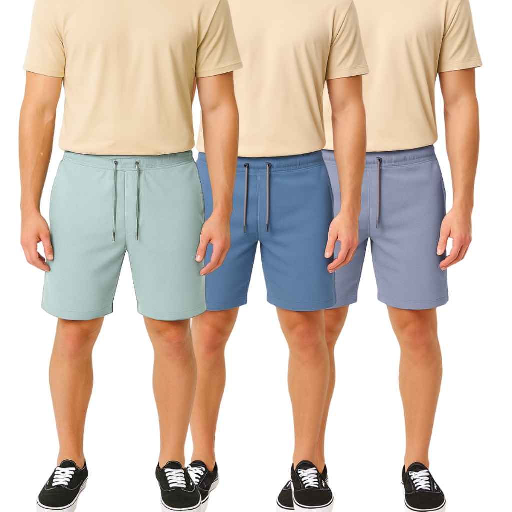 Kit 3 Bermudas Confy Masculina — Conforto, Estilo e Liberdade em Cada Movimento