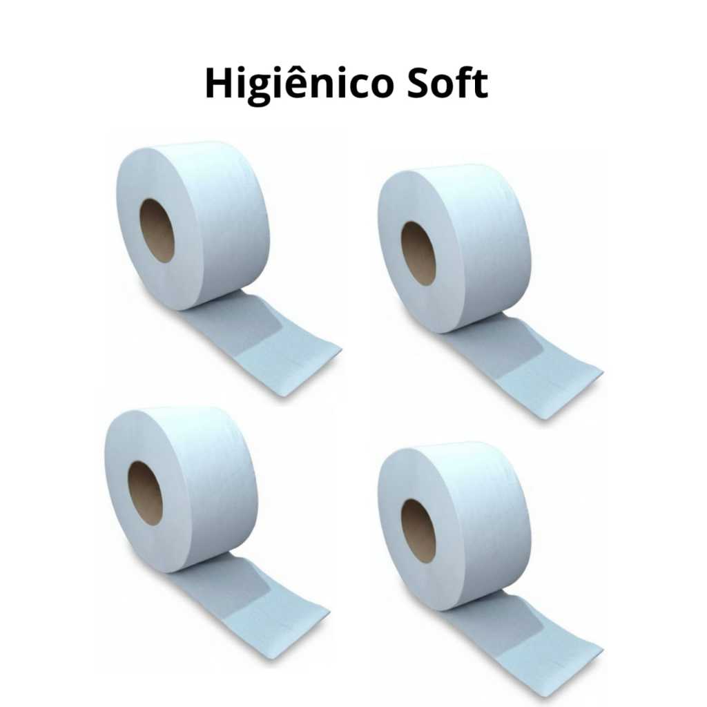 04 Rolos Papeis Higiênico com 300 metros Soft