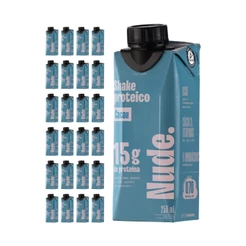 Nude Shake Proteico de Aveia Cacau 250ml - Pack 24x